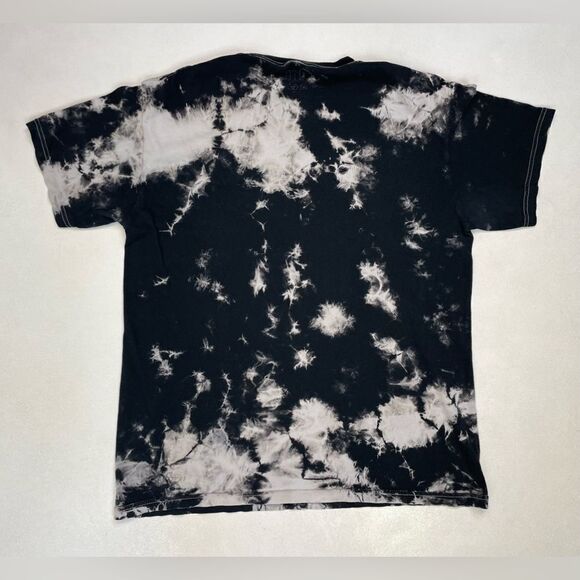 Led Zeppelin US Tour 1977 Retro Graphic T-shirt Women Small Black Tie Dye Music - Picture 3 of 5